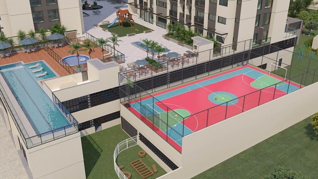 Solar Brasilis Samambaia: Apartamento 3 Quartos Samambaia 2 Solar Brasilis Samambaia - Vista Área de Lazer